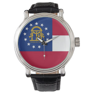 Patriotisk, speciell vakt med Flagga av Georgien Armbandsur