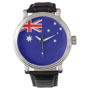 Patriotisk, speciell vakt med Flagga från Australi Armbandsur