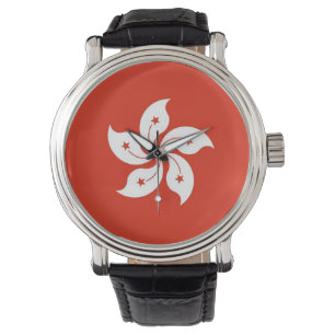 Patriotisk, speciell vakt med Flagga Hongkong Armbandsur