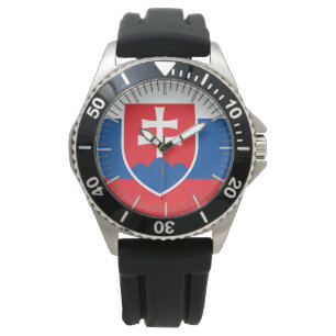 Patriotisk, speciell vakt med Flagga i Slovakien Armbandsur