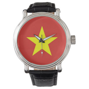 Patriotisk, speciell vakt med Flagga i Vietnam Armbandsur