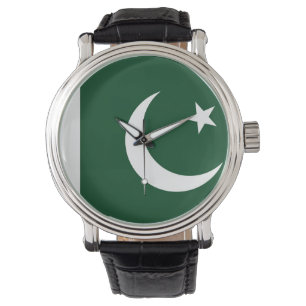 Patriotisk, speciell vakt med Flagga Pakistan Armbandsur