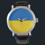 Patriotisk, speciell vakt med Flagga Ukraina Armbandsur<br><div class="desc">Lägg till ett litet ukrainskt pride i din tillbehöllamängd med vår exklusiv handklocka med Ukrainas flagga! Den här handklockan, som är uppgjord med stor noggrannhet, är mer än bara en funktionell tidspunkt. Den är en firande av Ukrainas arv och kulturella pride. Den pulserande designen visningar på ett framträdande sätt den...</div>