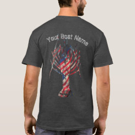 Patriotisk Spiny hummeranpassningsbarskjorta T-shirt