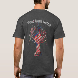 Patriotisk Spiny hummeranpassningsbarskjorta Tee