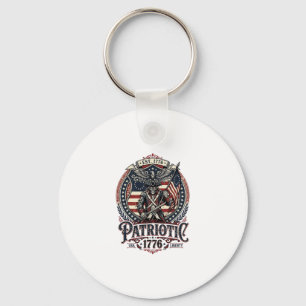 Patriotisk spök patriot skräck monster patriot I Nyckelring