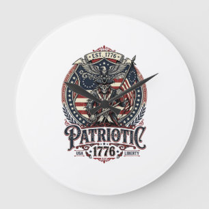 Patriotisk spökpatriot skräckmonster patriot I Stor Klocka