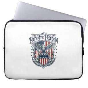 Patriotisk Stad Stoltserien Vektorgrafik T-Shirt Laptop Fodral