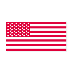Patriotisk stars och stripes USA V2 för Självfärgande Stämpel