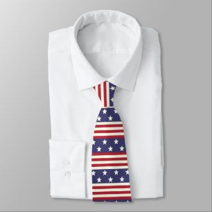 Patriotisk stars och stripesamerikanska flaggan slips