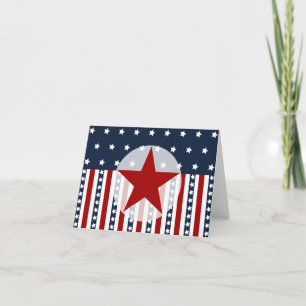 Patriotisk stars och stripesamerikanska kort