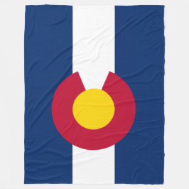 Patriotisk statlig flagga av Colorado Fleecefilt