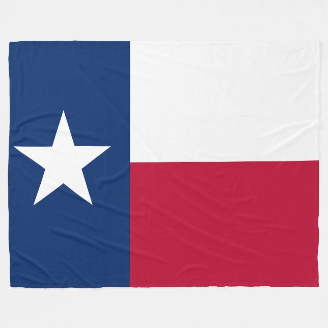 Patriotisk statlig flagga av Texas Fleecefilt (Framsidan (Horisontell))