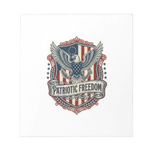 Patriotisk statlig stolthet Serie Vector Graphic T Anteckningsblock
