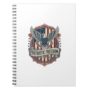 Patriotisk statlig stolthet Serie Vector Graphic T Anteckningsbok