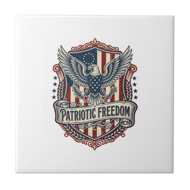 Patriotisk statlig stolthet Serie Vector Graphic T Kakelplatta (Framsidan)