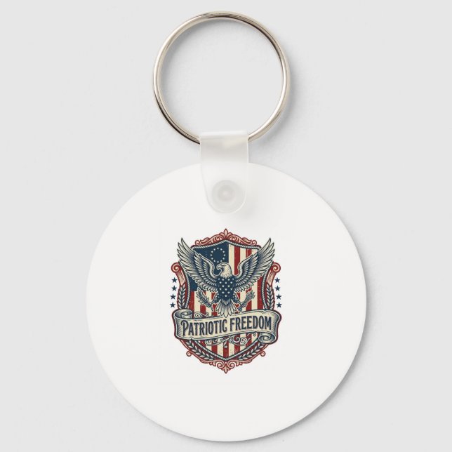 Patriotisk statlig stolthet Serie Vector Graphic T Nyckelring (Framsida)