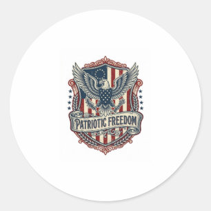 Patriotisk statlig stolthet Serie Vector Graphic T Runt Klistermärke