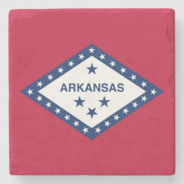 Patriotisk sten underlägg med Flagga Arkansas