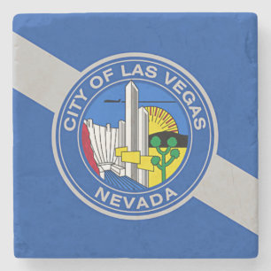 Patriotisk sten underlägg med Flagga Las Vegas