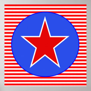 patriotisk stjärna 2 poster
