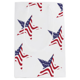 Patriotisk stjärna amerikansk flagg-gåvpåse