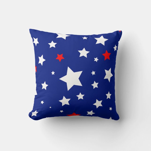 Patriotisk stjärna kudde (Framsida)