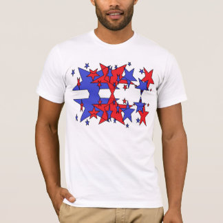 patriotisk stjärna t-shirt