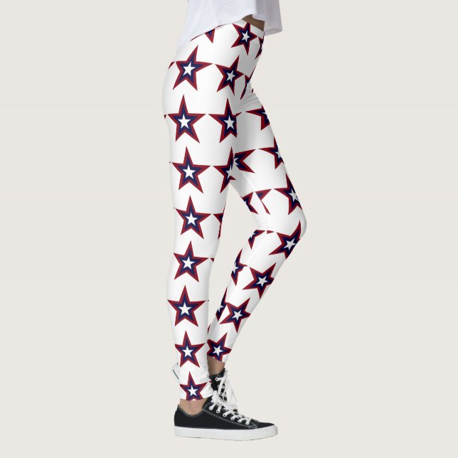 PATRIOTISK STJÄRNADAMASKER, FOURTH AV JULI LEGGINGS (Höger)