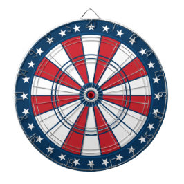 Patriotisk Stjärnpilskiva Spelrum Väggdekoration Darttavla