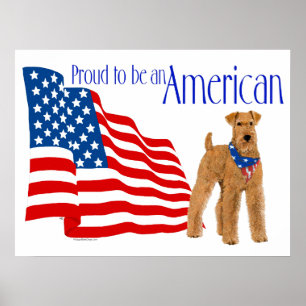 Patriotisk stolthet i Amerika Poster