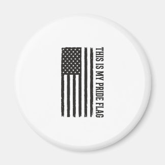 Patriotisk stolthetsflagga Distressed Vertikal Vec Magnet