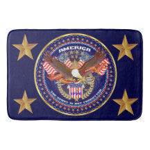 Patriotisk stor badmatta 24" x 36",