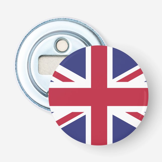 Patriotisk Storbritannien-flagga Flasköppnare (Framsidan)
