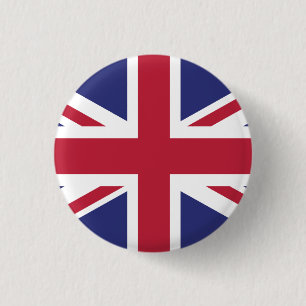 Patriotisk Storbritannien-flagga Knapp