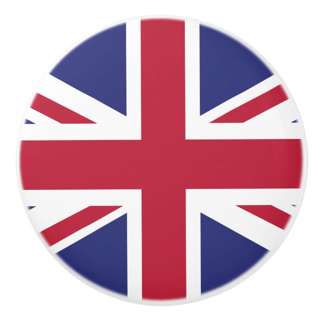 Patriotisk Storbritannien-flagga Knopp (Framsidan)