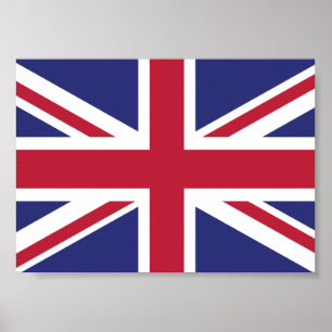 Patriotisk Storbritannien-flagga Poster