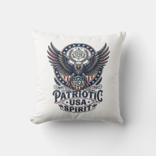 Patriotisk stridshök Patriotisk örn & hök Ameri Kudde