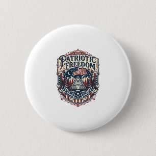 Patriotisk stuga helg vektor grafisk t-shirt_1 knapp