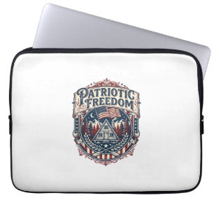Patriotisk stughelg Vector Graphic T-shirt_1 Laptop Fodral