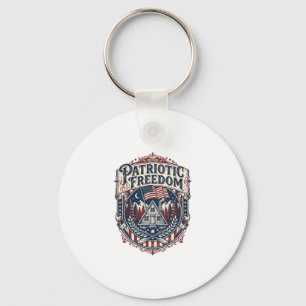 Patriotisk stughelg Vector Graphic T-shirt_1 Nyckelring