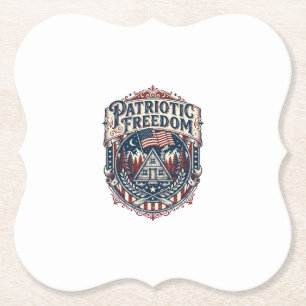 Patriotisk stughelg Vector Graphic T-shirt_1 Underlägg Papper