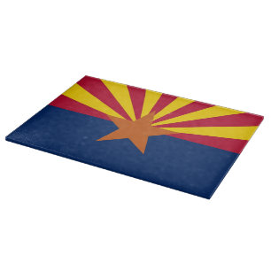 Patriotisk styckningsdel med Arizona Statlig flagg