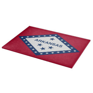 Patriotisk styckningsdel med Arkansas Statlig flag