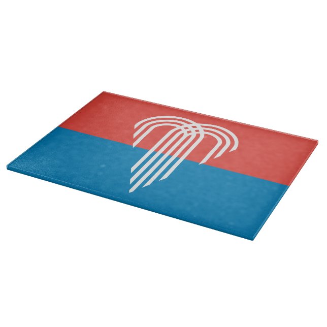 Patriotisk styckningsstyrelse med Flagga av Kansas (Hörn)