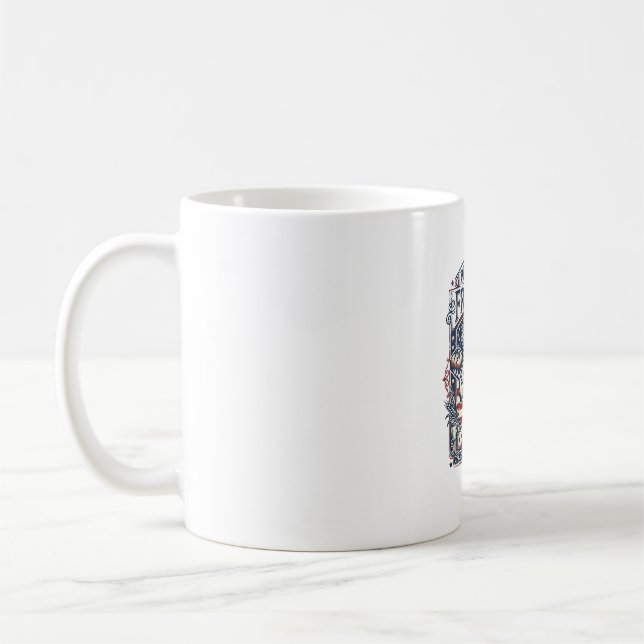 Patriotisk surdegsbagare kaffemugg (Vänster)
