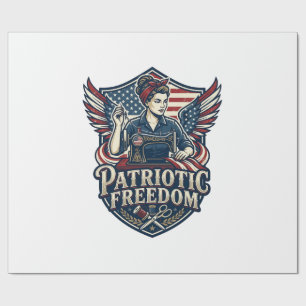 Patriotisk Sy Mom Vektor Grafisk T-Shirt_1 Presentpapper