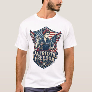 Patriotisk Sy Mom Vektor Grafisk T-Shirt_1 T Shirt