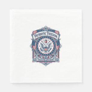 Patriotisk syklubb vektor grafisk t-shirt pappersservett