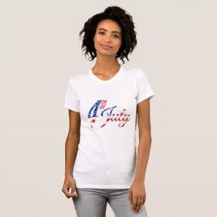 Patriotisk T-shirt för kvinnor